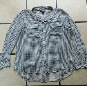 Women's Size: (XL) Long Sleeve Button down Blouse